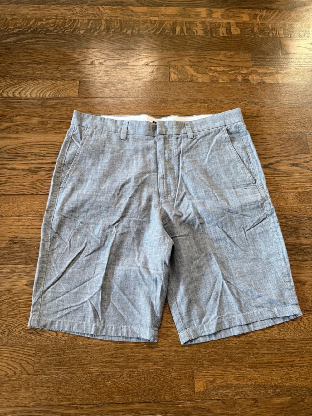 J. Crew Men's Blue Flat-Front Shorts